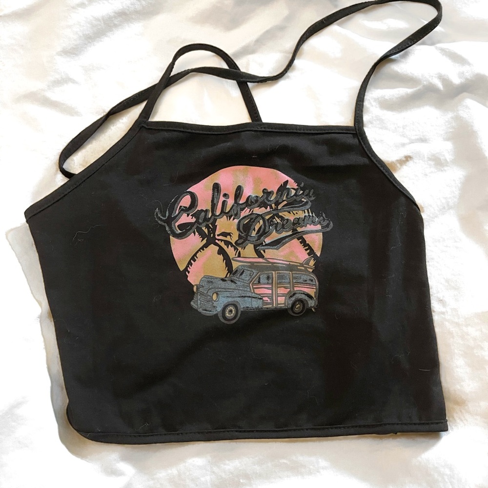 Vintage graphic cropped tank:)